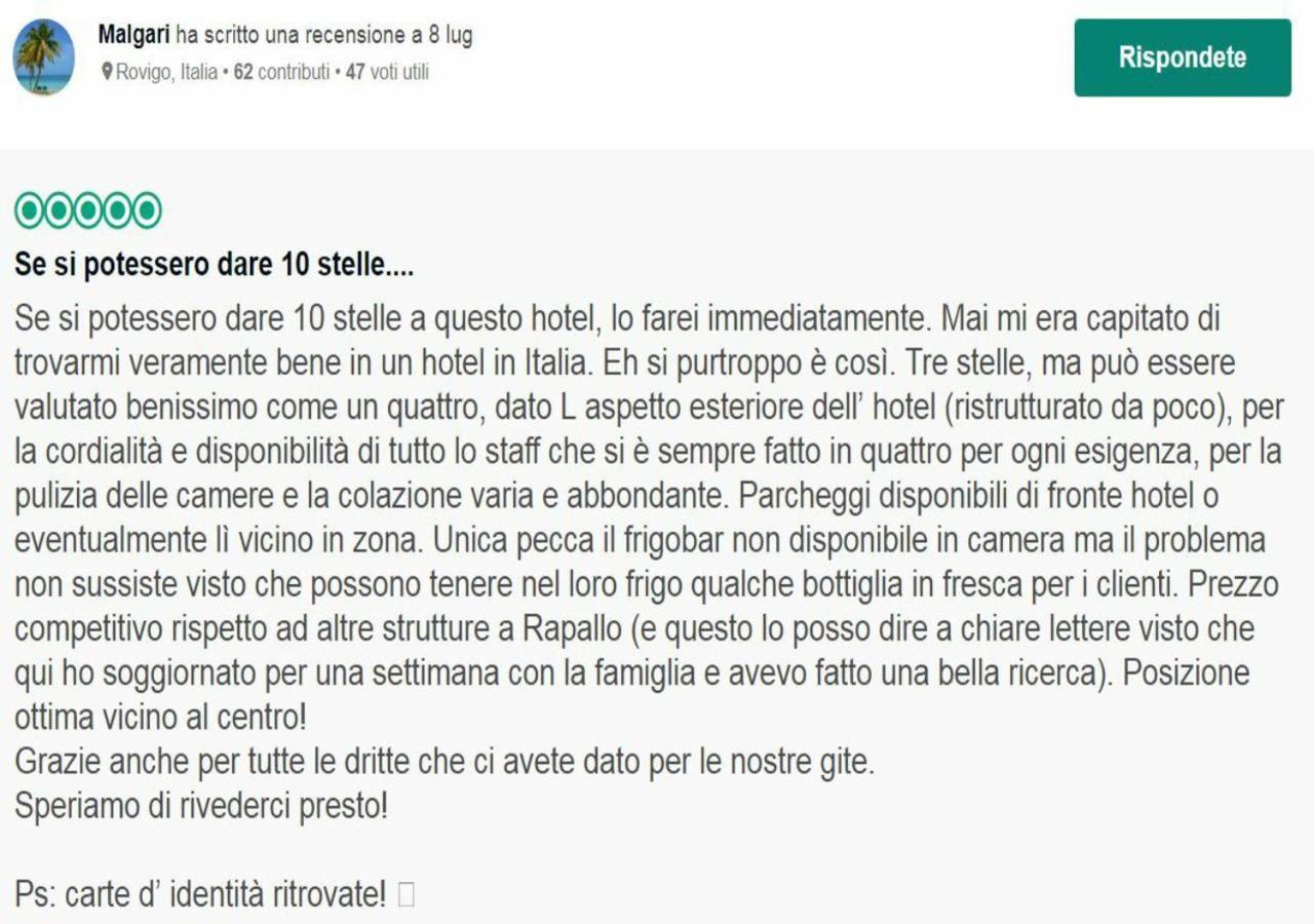 Hotel Il Gatto Rapallo Dış mekan fotoğraf